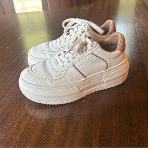 Steve Madden White Platform Athletic Shoes